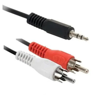 CABLE AUXILIAR A RCA 1.8M ESTEREO M-M AUX