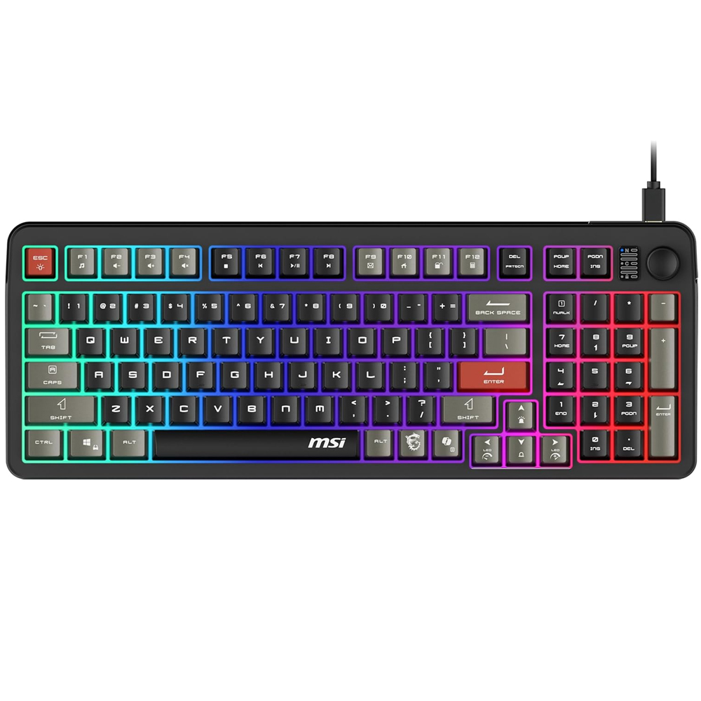 FORGE GK110 TECLADO MSI ALAMBRICO USB US 97 TECLAS MEMBRANA