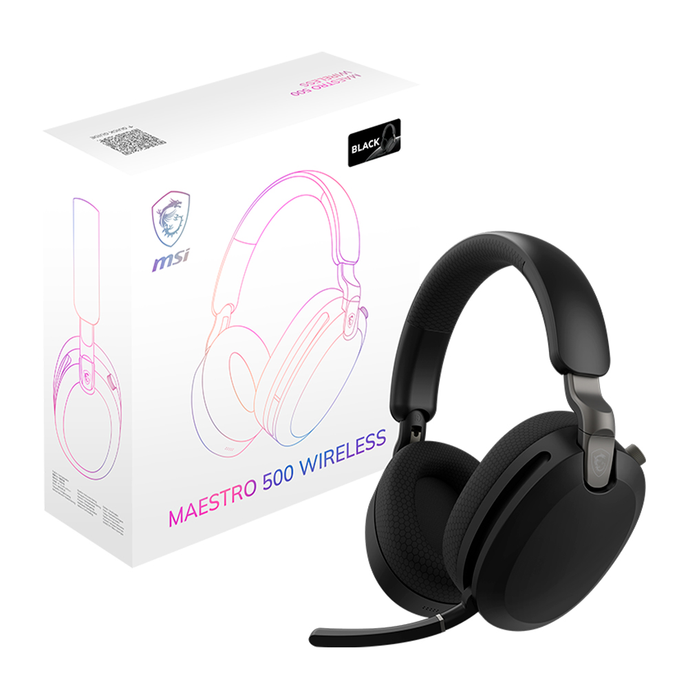 MAESTRO 500 WIRELESS MSI HEADSET GAMER MSI AUDIFONOS C/CANCELACION DE RUIDO BLUETOOTH/3.5MM