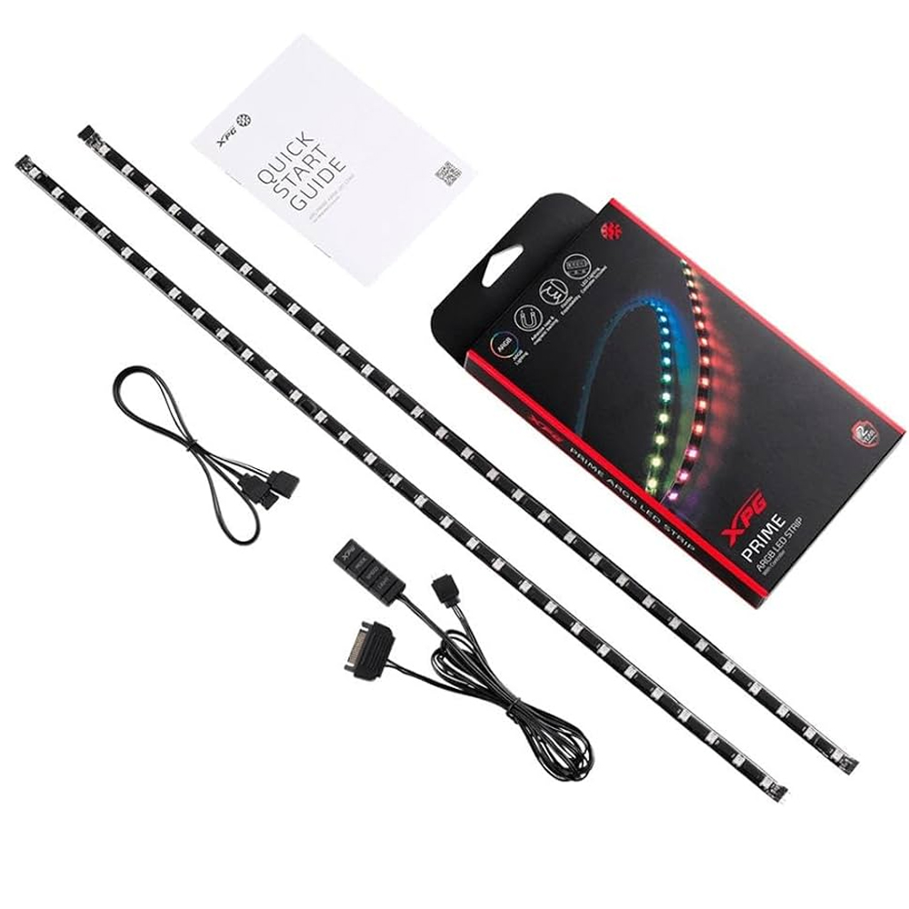 PRIME ARGB LED STRIP XPG TIRA LED ARGB 2X60CM, ADHESIVO E IMAN, 3 PINES 5V