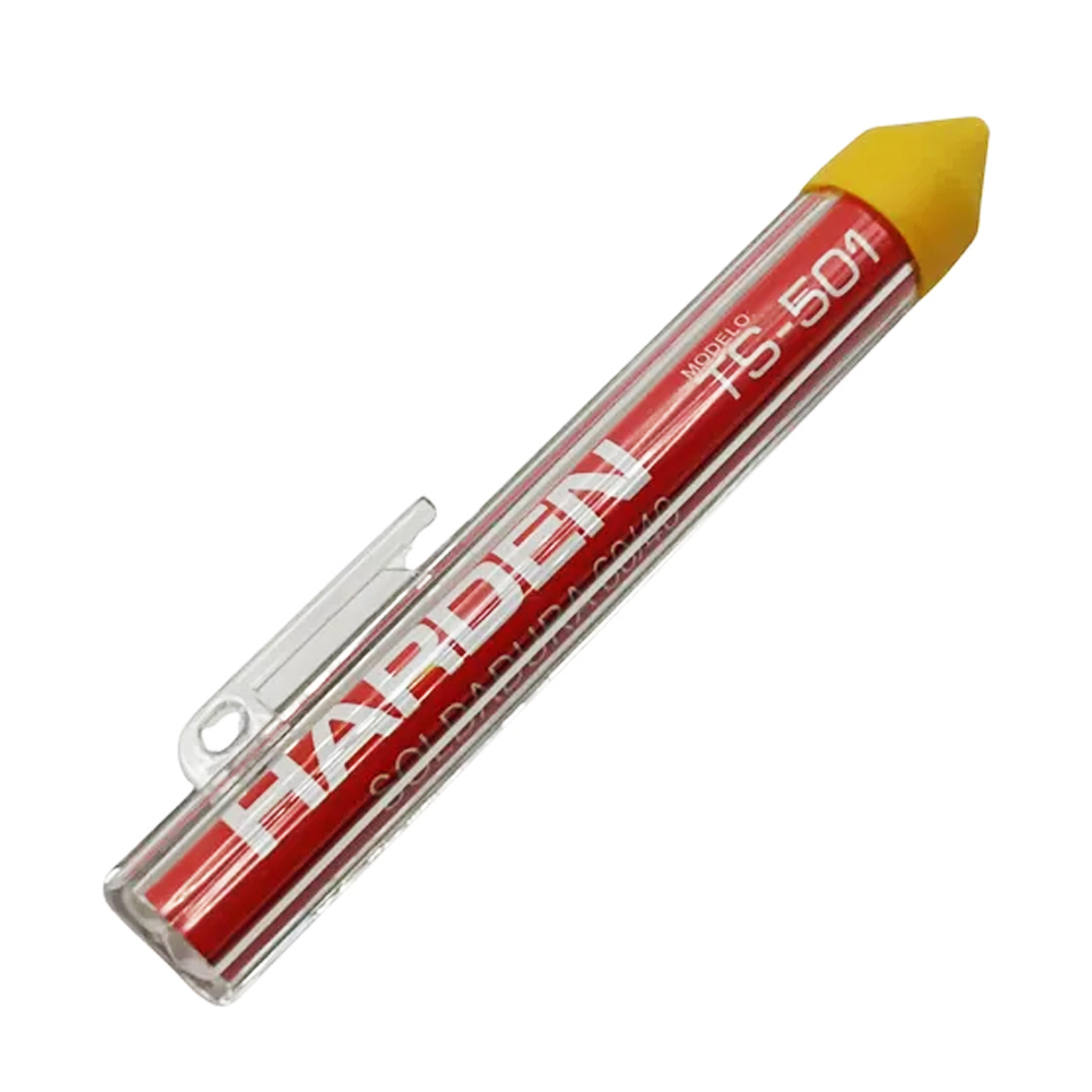 TUBO DE SOLDADURA 60/40 HARDEN 1MM 20G FLUX 2%