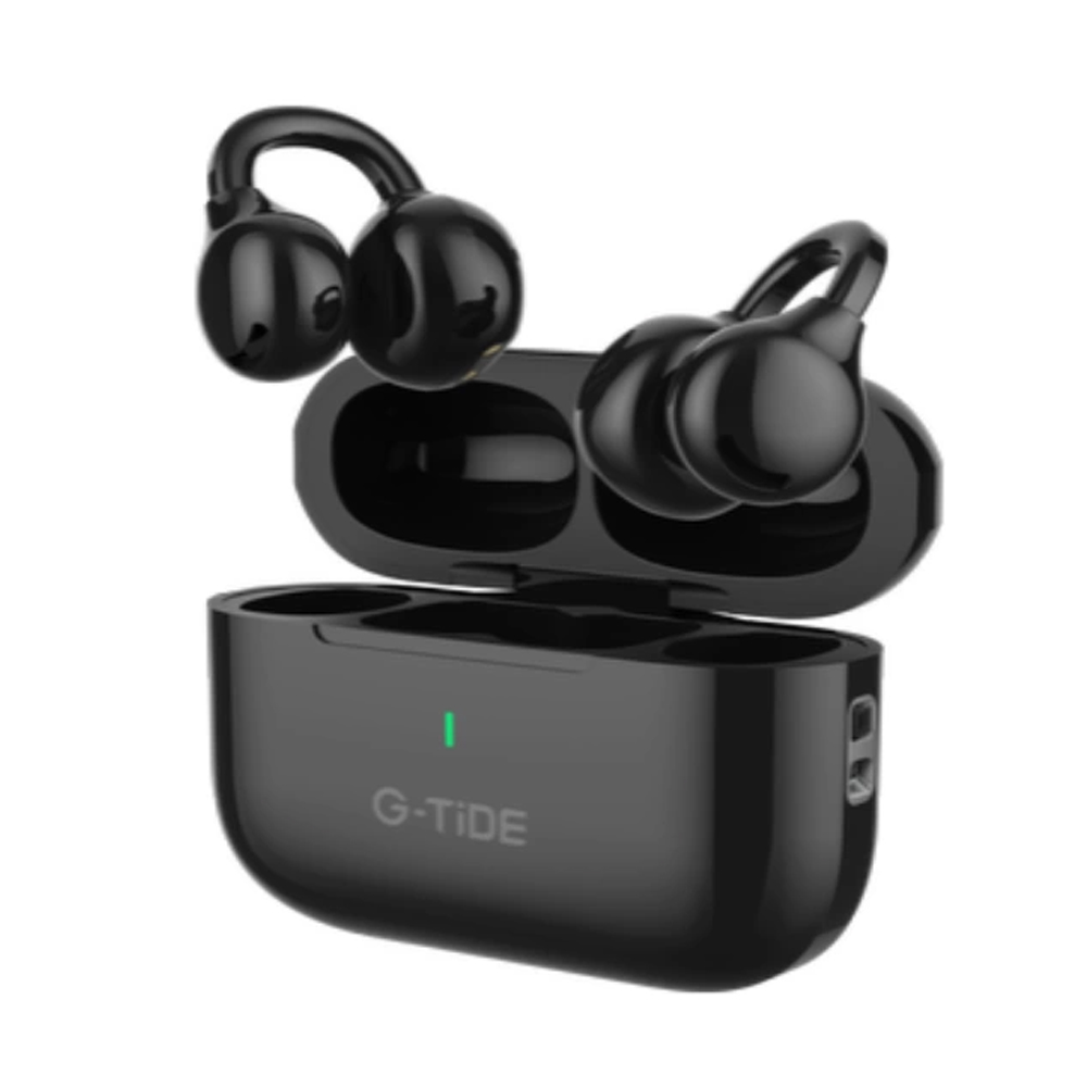CLIP ON BLACK AUDIFONOS INALAMBRICOS TWS G-TIDE, COLOR NEGRO