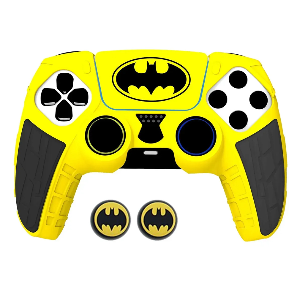 FUNDA PARA CONTROL PS5 DUALSENSE C/2 PROTECTORES DE JOYSTICK, BATMAN
