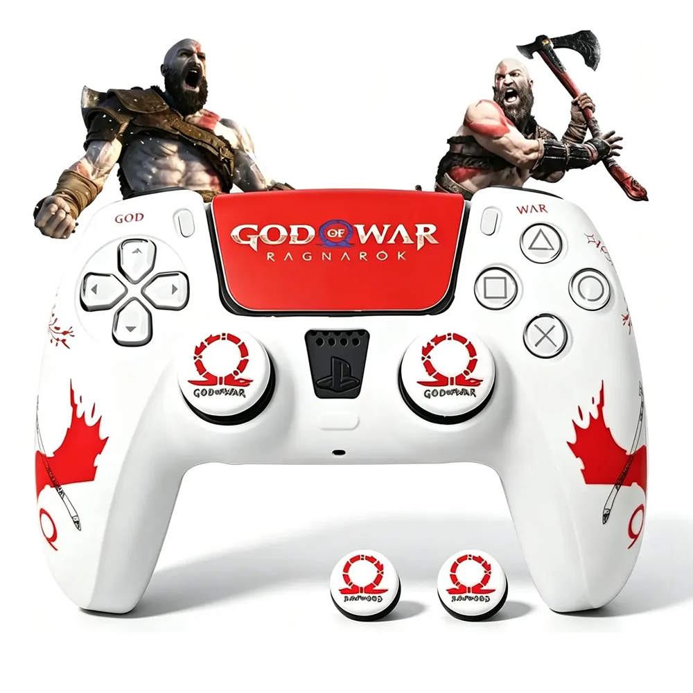 FUNDA PARA CONTROL PS5 DUALSENSE C/2 PROTECTORES DE JOYSTICK, GOW