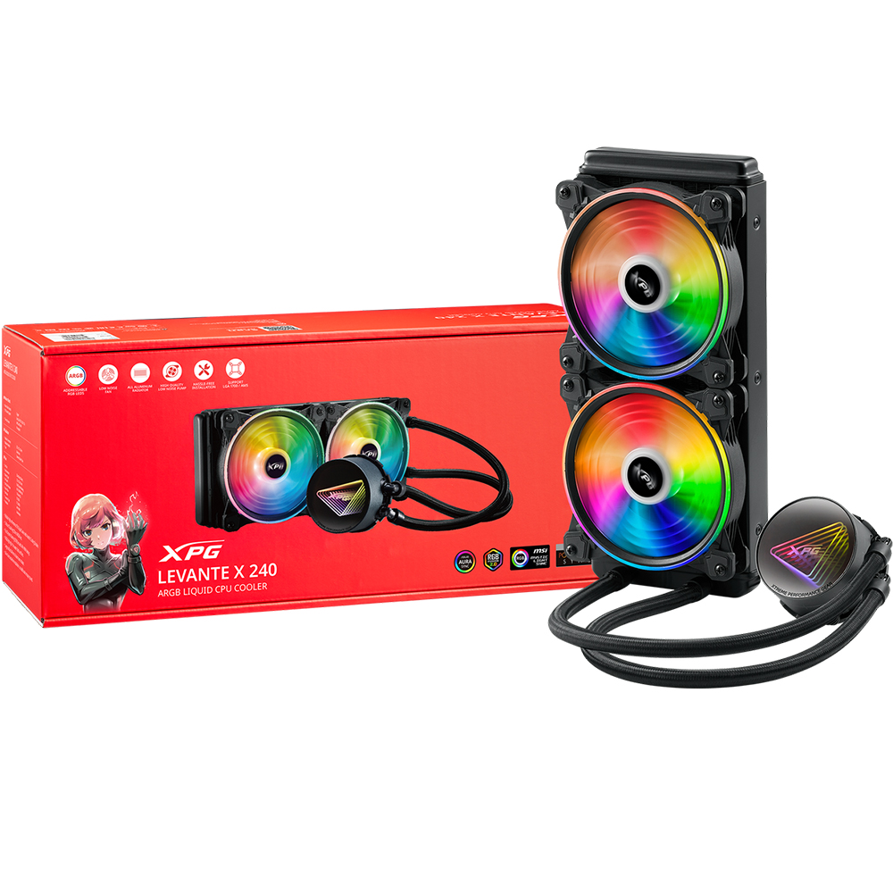 LEVANTE X 240 XPG ENFRIAMIENTO LIQUIDO 240MM ARGB LGA1700/1200 AMD AM5/AM4