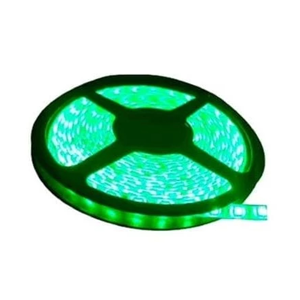 TIRA LED 5M VERDE 12V, SIN FUENTE, INTERIOR/EXTERIOR