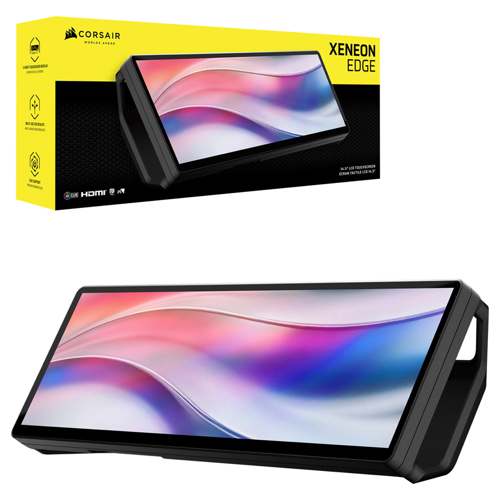 XENEON EDGE MONITOR TACTIL LCD 14.5P (CC-9011306-WW), 2560X720P, 60HZ, NEGRO